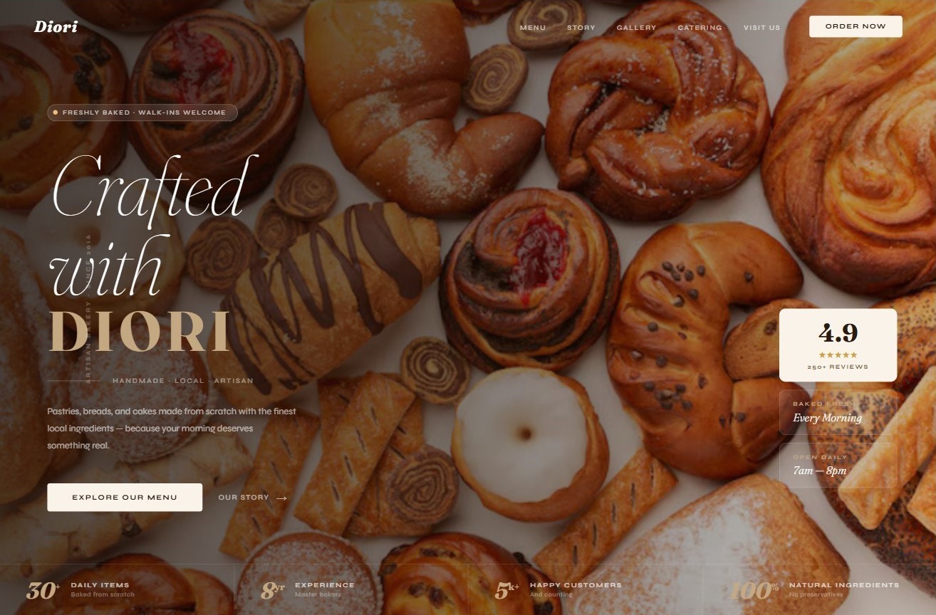 Dioni Bakery — Website
