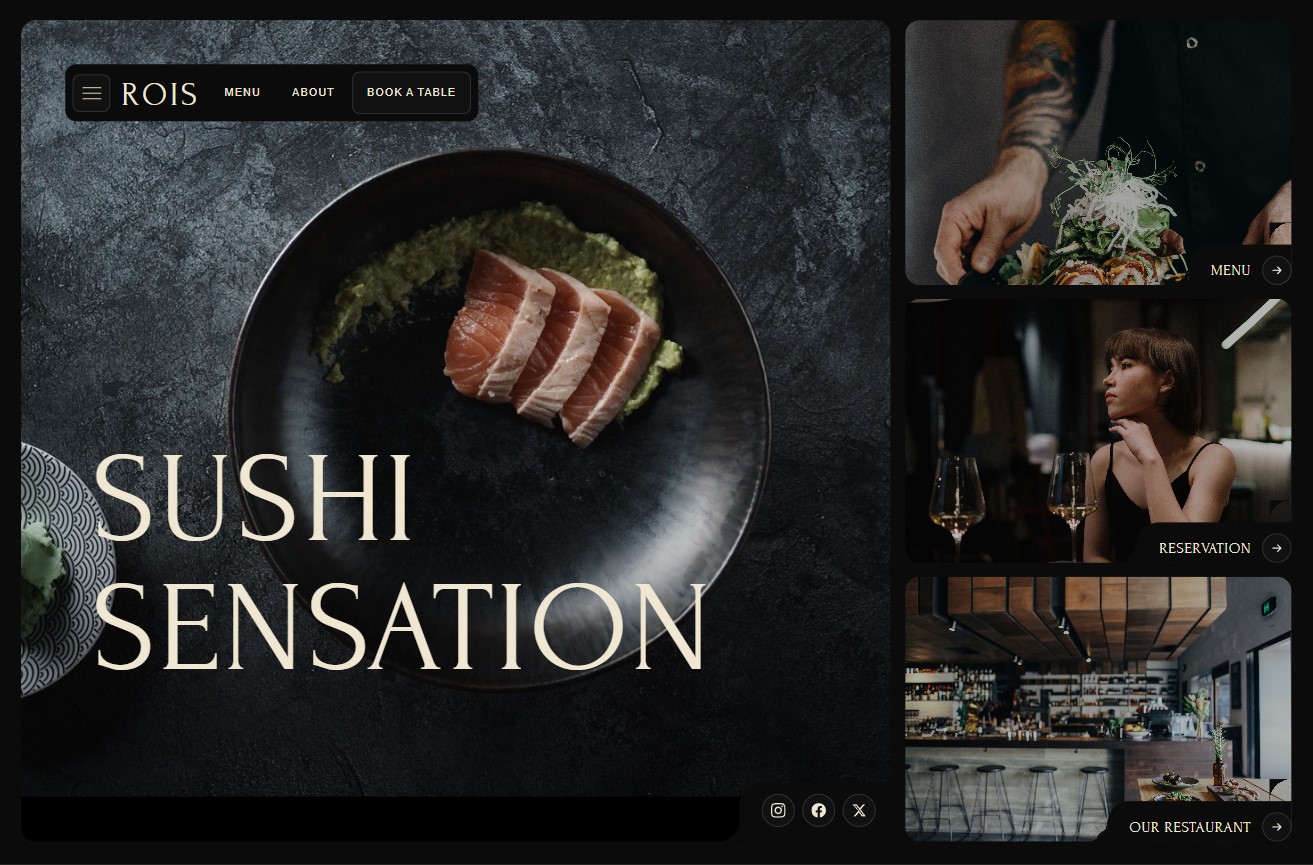 ROIS Restaurant — Website